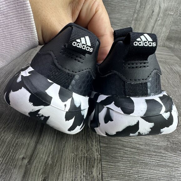 Adidas Monofit TR Infant size 5 Black White Slip On Training Shoes - Picture 6 of 8